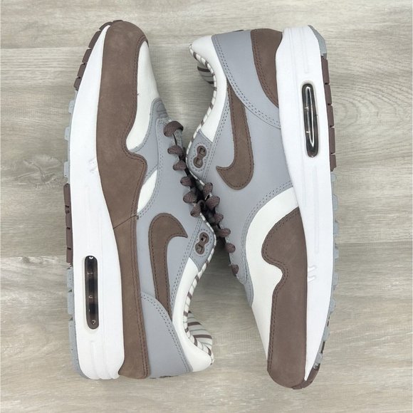 Size 10 - Nike Air Max 1 Shima Shima Summit White / Plum Eclipse FB8916 100 - Picture 8 of 12